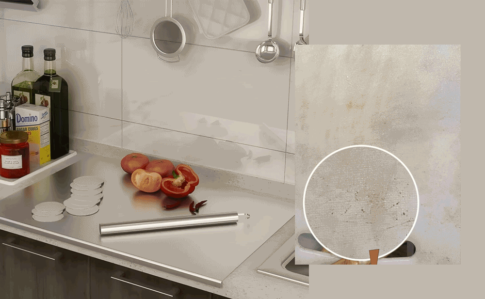 Stainless steel board demonstration